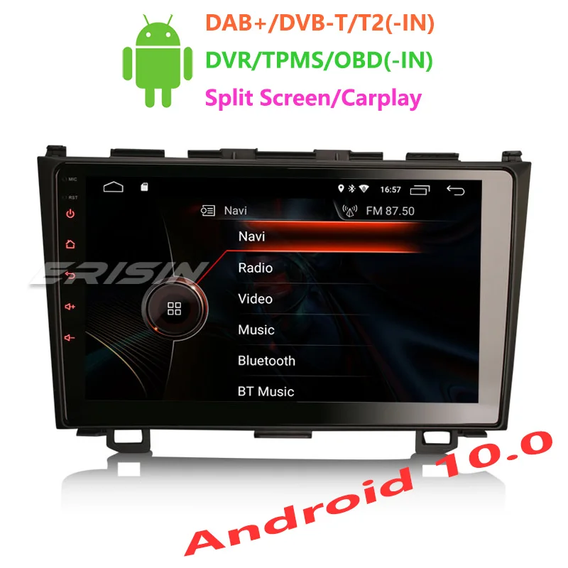 Erisin ES4299C 9 &quotAndroid 10 0 автомобильное радио GPS WiFi 4G TPMS DVR DAB + DSP CarPlay для HONDA CR-V |