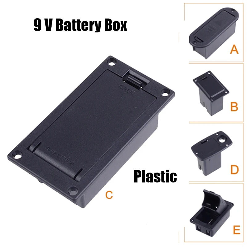 10 шт. чехол для аккумулятора 9 В плоский держатель аккумуляторов активного