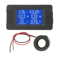 ac digital voltage energy meter 220v 100a ammeter power current tester kwh voltmeter factor meter split ct battery detector