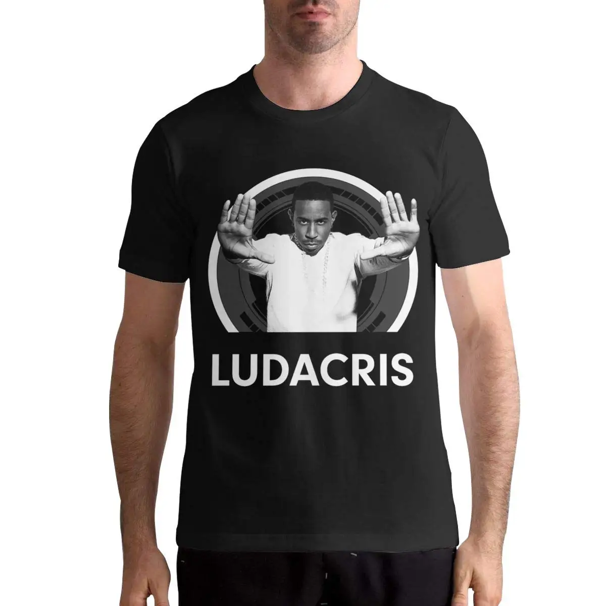 TheresaTucker Ludacris Для мужчин хлопок Производительность короткий рукав Футболка