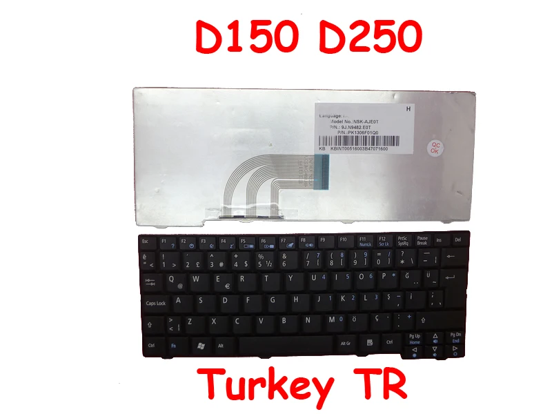 Клавиатура для ноутбука ACER один D150 A150 D250 E100 A110 P531H Французский FR Греции GK SP из
