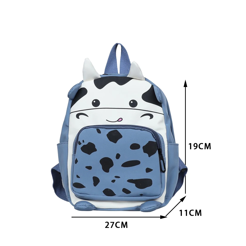 

Casual Women Nylon Large Capacity Shoulder Bagpacks Fashion Cow Milk Printed Backpack Portable Daily Travel Kids School Bag