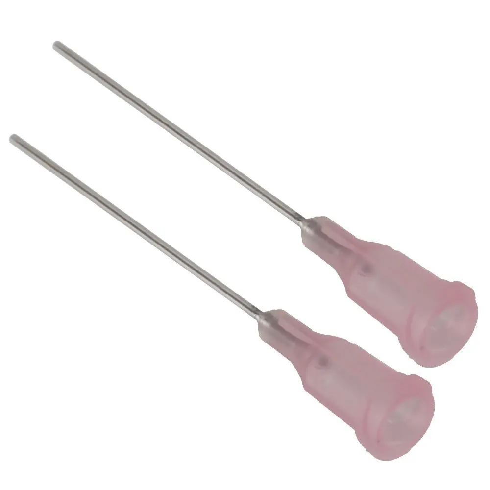 150 шт. розовый и серебро 1 5 дюймов Длина тупые дозирующие иглы наконечники игл для