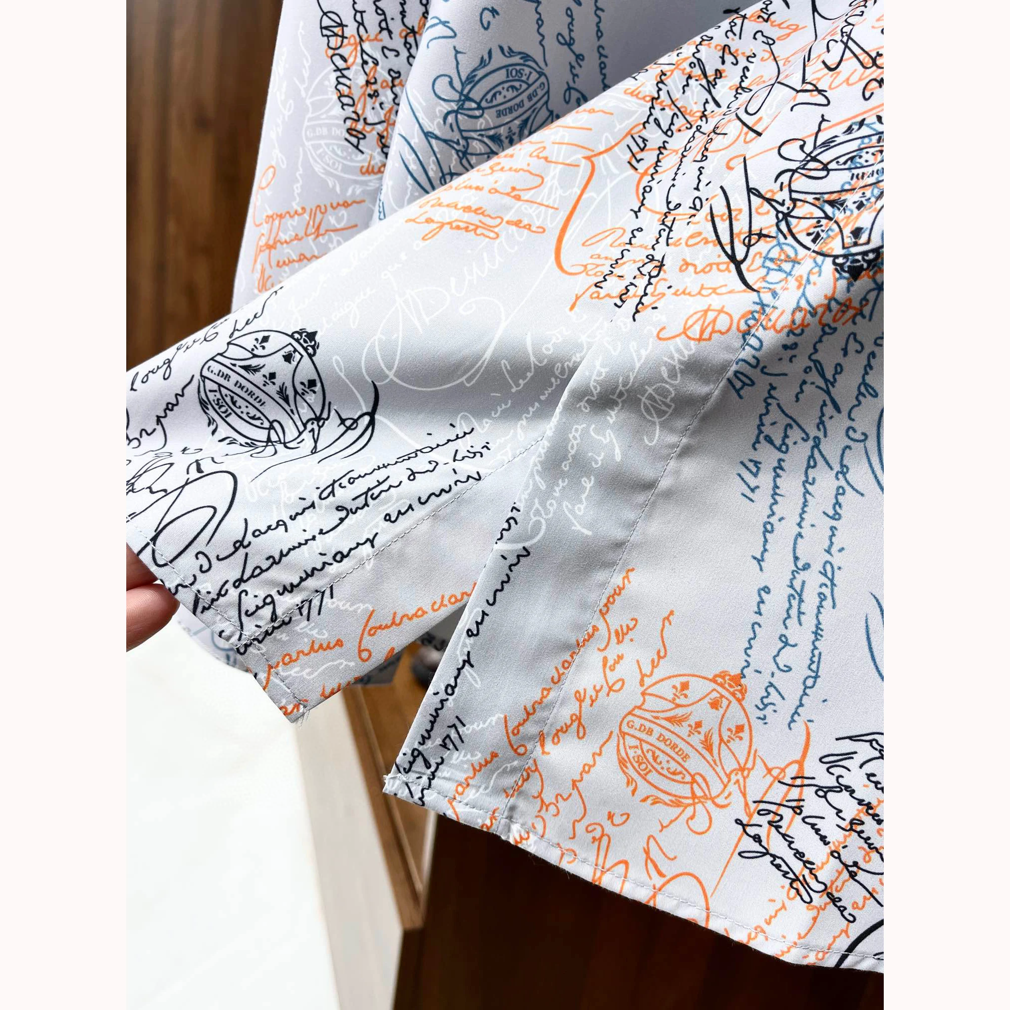 

Andonaimi classic computer digital positioning printing pattern shirt gift box packaging