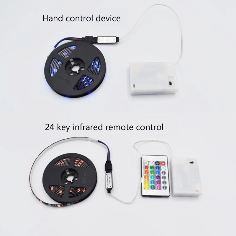 Световая лента 5050 5 в с цветной RGB-подсветкой лампа батарейного отсека №