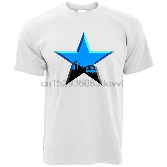 Футболка с изображением георди 100% хлопок Ньюкасл футбол футбольный клуб tyneside