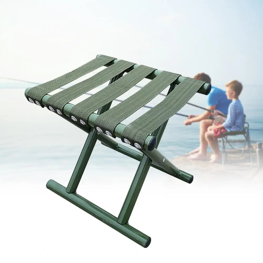 

Lightweight Rest Chair Foldable Metal Outdoor Chair Thickened Fishing Folding Stool for Gardening Folding Chair