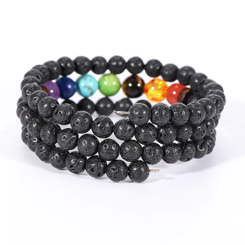 Женские и мужские 7 браслеты чакры исцеляющий баланс рейки Будды молитвенный