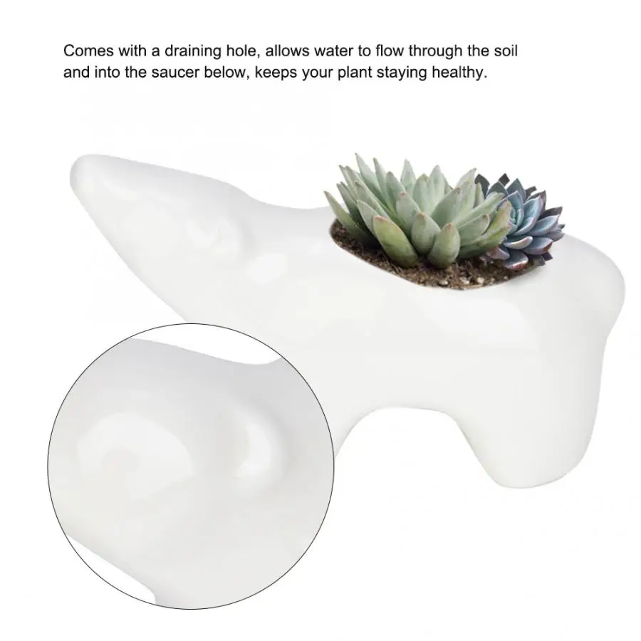 Керамическая Смола суккулент контейнер для растений цветочный горшок плантатор