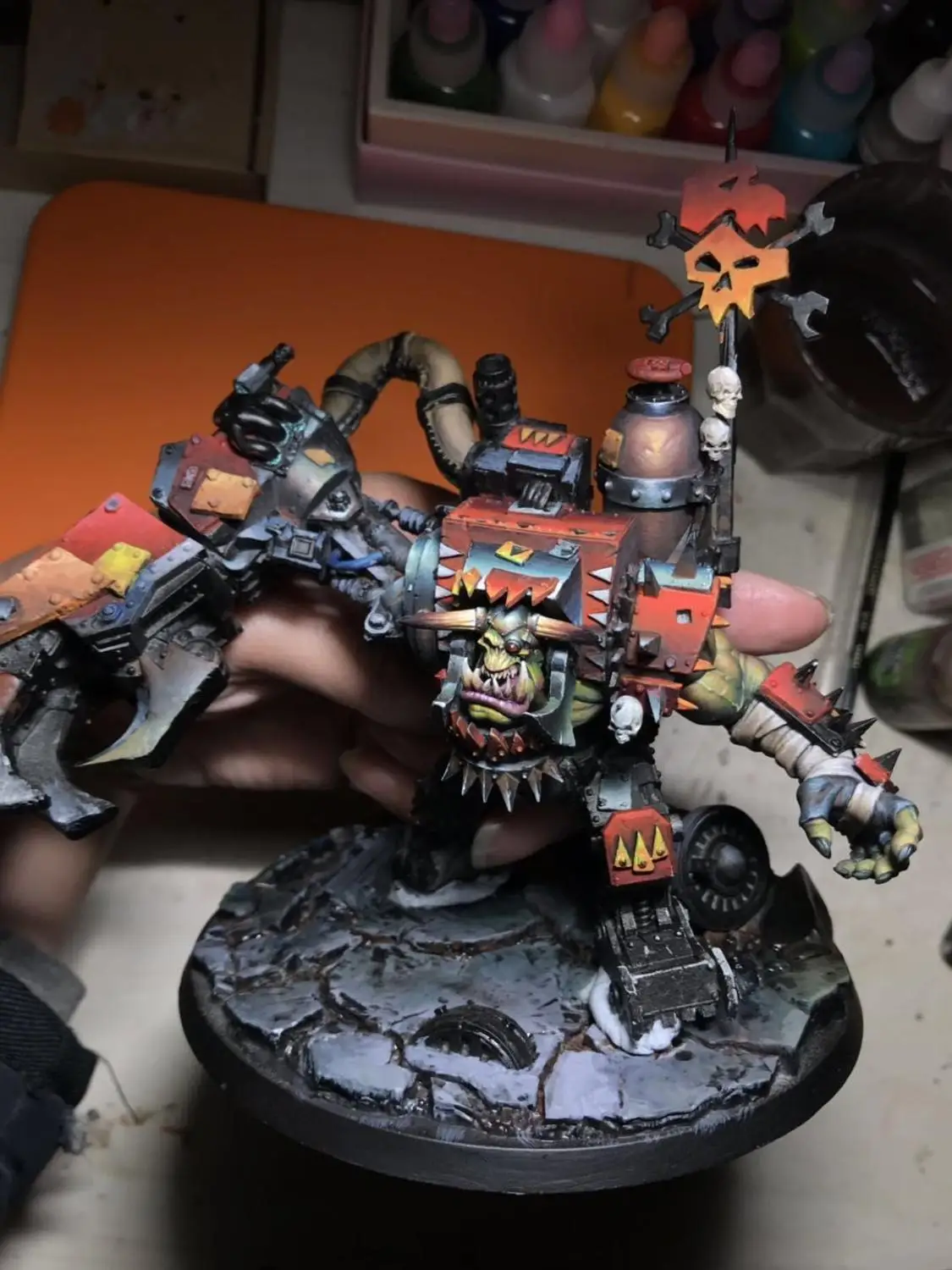 Игры 40K Orc главный Gorgutz настольные игры Высокая точность смолы для рассвета
