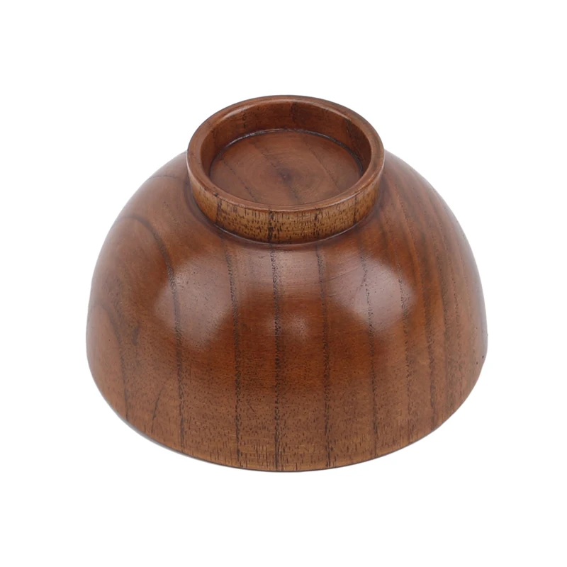 Натуральная Круглая Деревянная миска салат-Лапша для супа рис фрукты