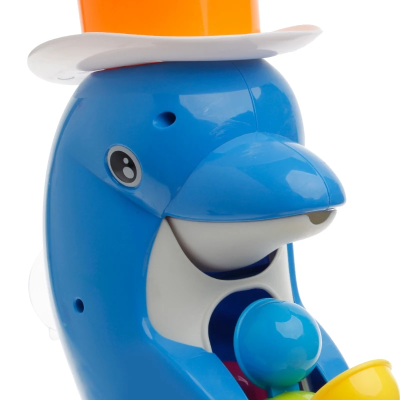 

MOLD Cute Dolphin Bath Shower Wheel Toy Baby Kids Water Spraying Tool Bathroom Gift