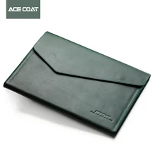 ACECOAT Huawei Matebook D14 X Pro Split Leather Laptop Sleeve Case Bags 13.3 Inch for Macbook Air Pro Retina Laptop Briefcase 14