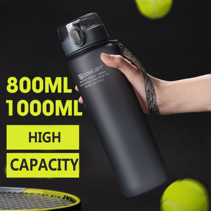 Фото Бутылка для воды 800 мл 1000 Пластик спорта на открытом воздухе школьный рюкзак