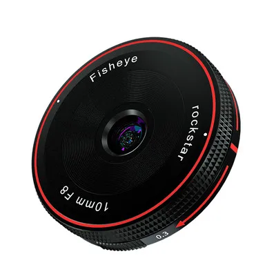 Объектив Rock Star F8 с фиксированным фокусом для камер Sony E Fuji FX M4/3 Canon Eos M Nikon Z Mount Micro SLR