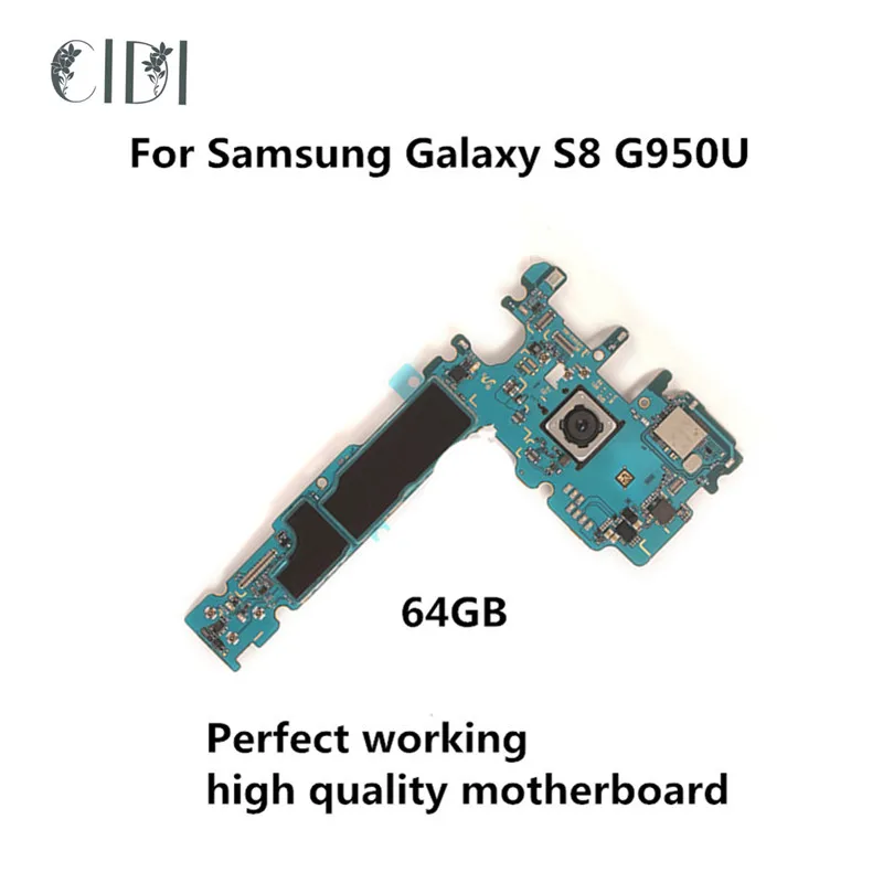 Б/у оригинальная разблокированная материнская плата CIDI для Samsung Galaxy S8 G950U 64 ГБ