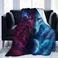 wolf fleece throw blanket plush soft throw for bed sofa 80x60 for bedroom livingroom cute blanket blanket throw