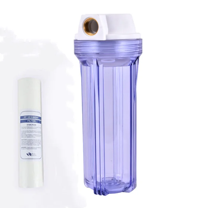 10 дюймов прозрачный корпус фильтра 4 точек касания/6 касания/1 дюйм из-медный порт