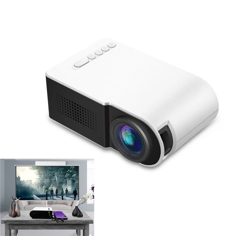 Мини бытовой проектор HD 1080P портативный домашний кинотеатр проектор 999