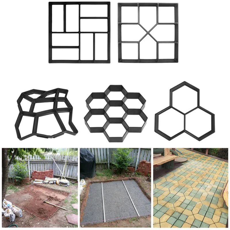 Фото Формы для мощения цемента кирпича и бетона форма садового дорожного покрытия