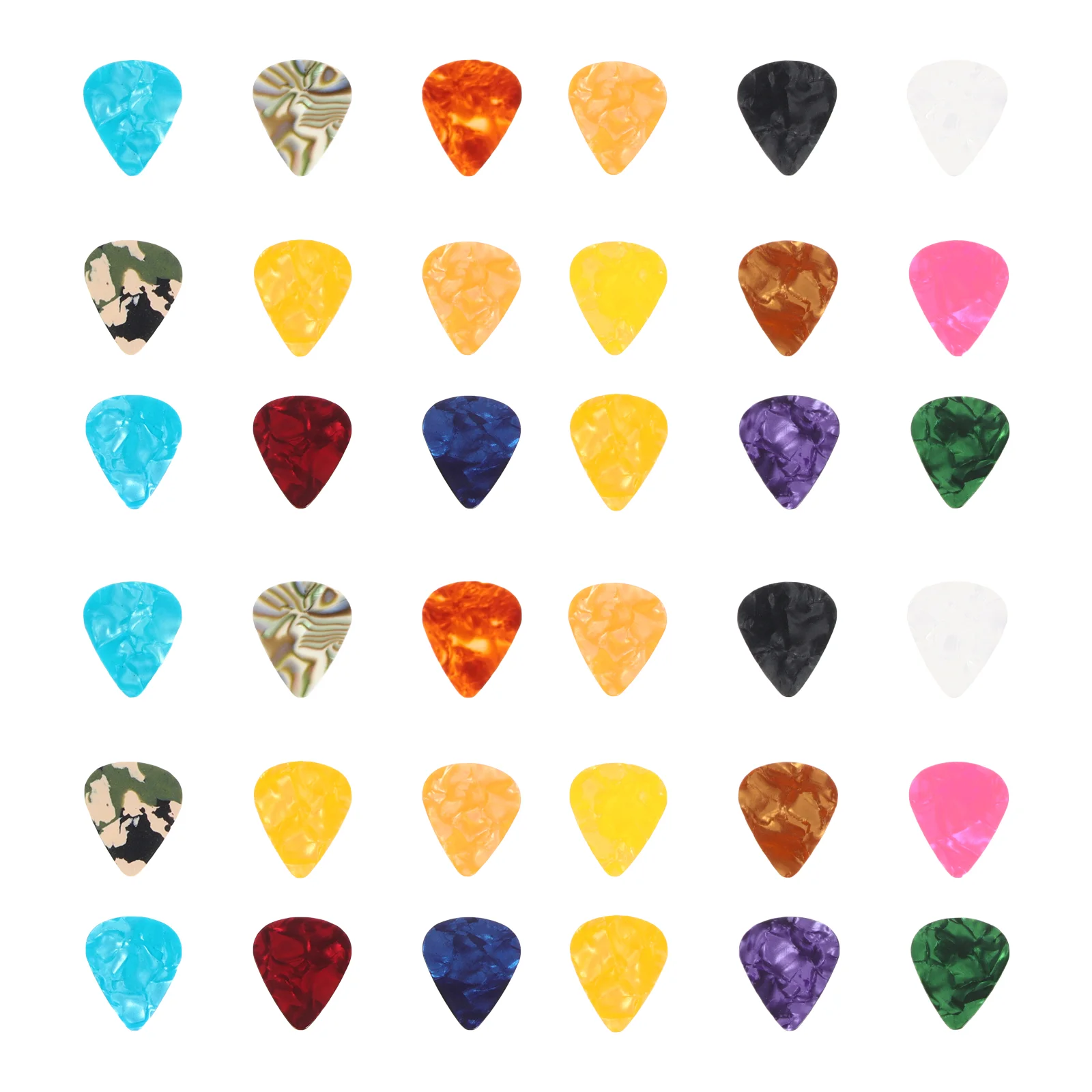 

40PCS Guitar Pick Set ABS Guitar Plectrums Musical Instrument Accessories