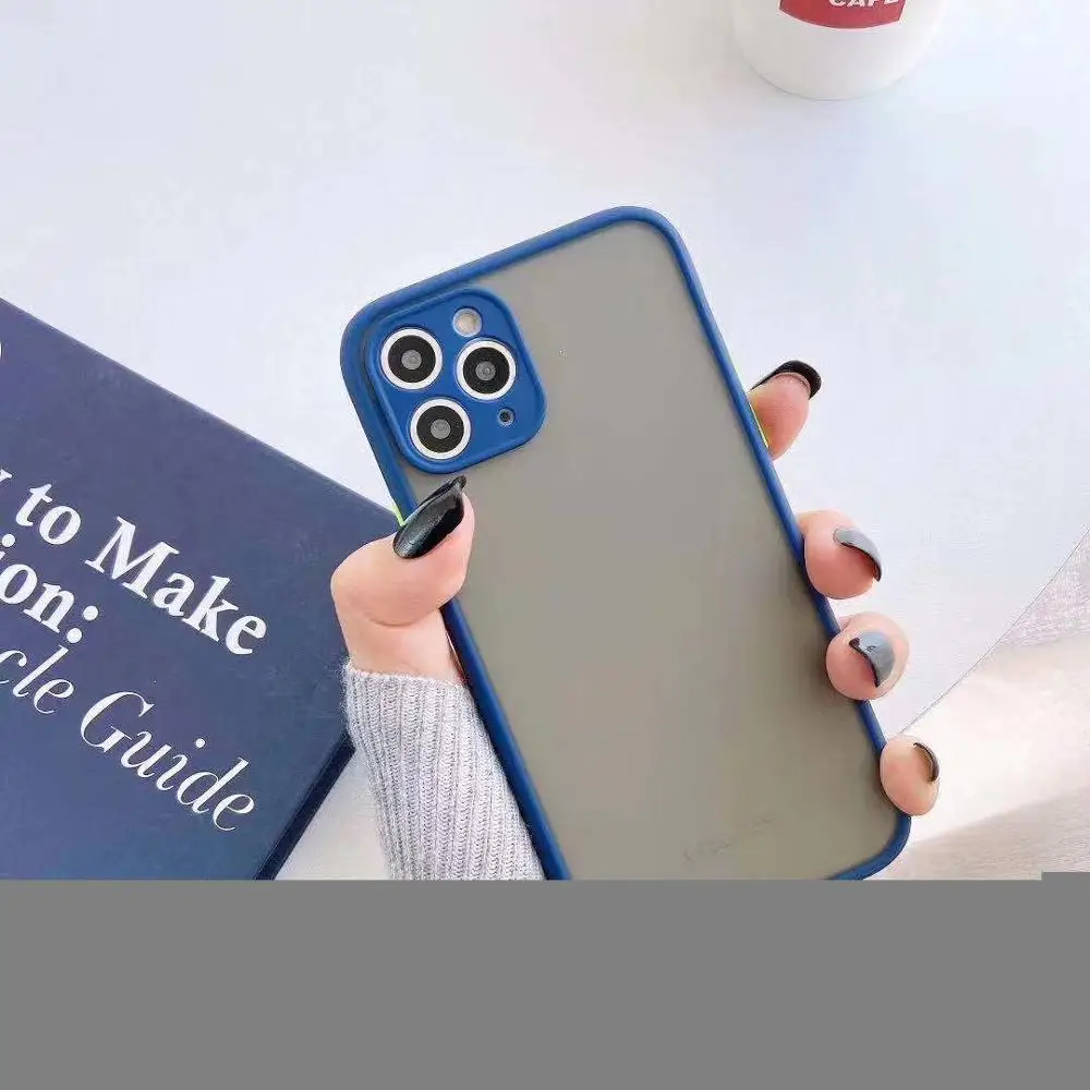 Camera Protection Bumper Phone Cases For iPhone 11 Pro Max XR XS X 8 7 6 6S Plus Matte Translucent Shockproof Back Cover | Мобильные