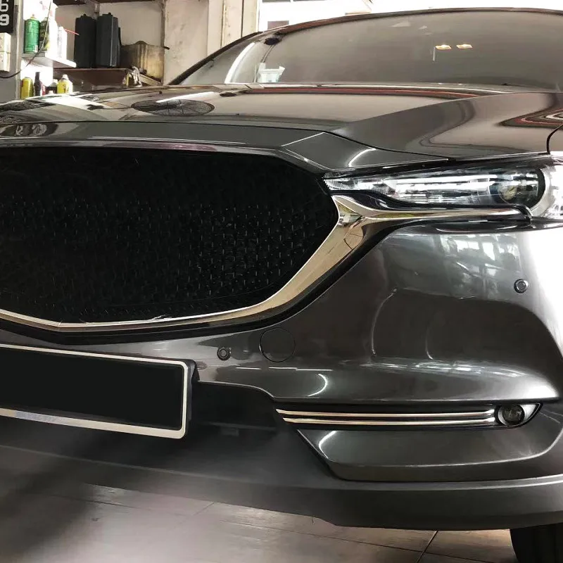 Vtear для Mazda CX-5 CX5 мазда сх5, аксессуары для автомобиля, передний противотуманный светильник, отделка полосок, декоративная крышка, внешний АБС-хром, Стайлинг, автотовары,противотуманные фары