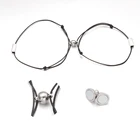 Fnixtar 20 парлот 304 соединения из нержавеющей стали в полусферическом отверстии с магнитом для самостоятельного изготовления браслетов ювелирных изделий