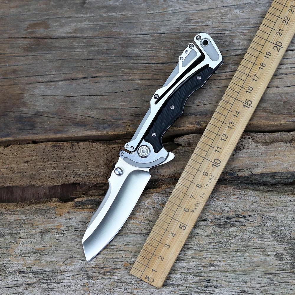 

OEM 5190 8CR13MOV steel G10 folding knife outdoor camping survival hunting kitchen fruit knife EDC tool