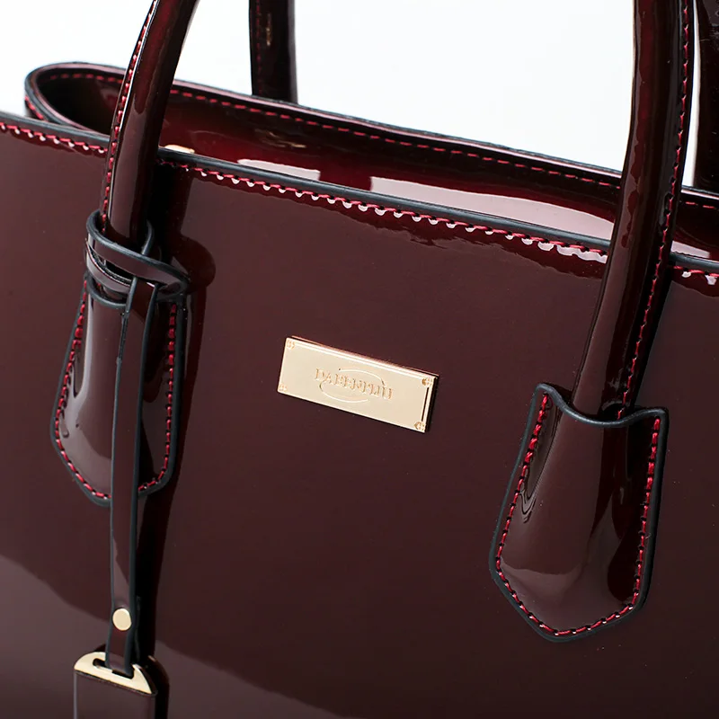 2 шт./компл. женские сумки из лакированной кожи сумки-тоут сумки-мессенджеры