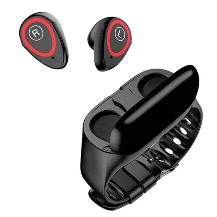 Горячая 2-in-i наушники умные часы Bluetooth спортивный браслет кровяное давление пульсометр браслет