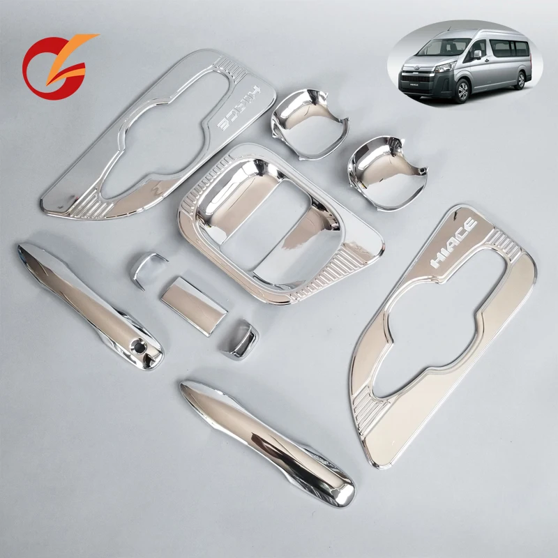 Используется для toyota hiace commuter quantum обмен Дверная ручка Крышка chorme Задняя дверь в правого типа