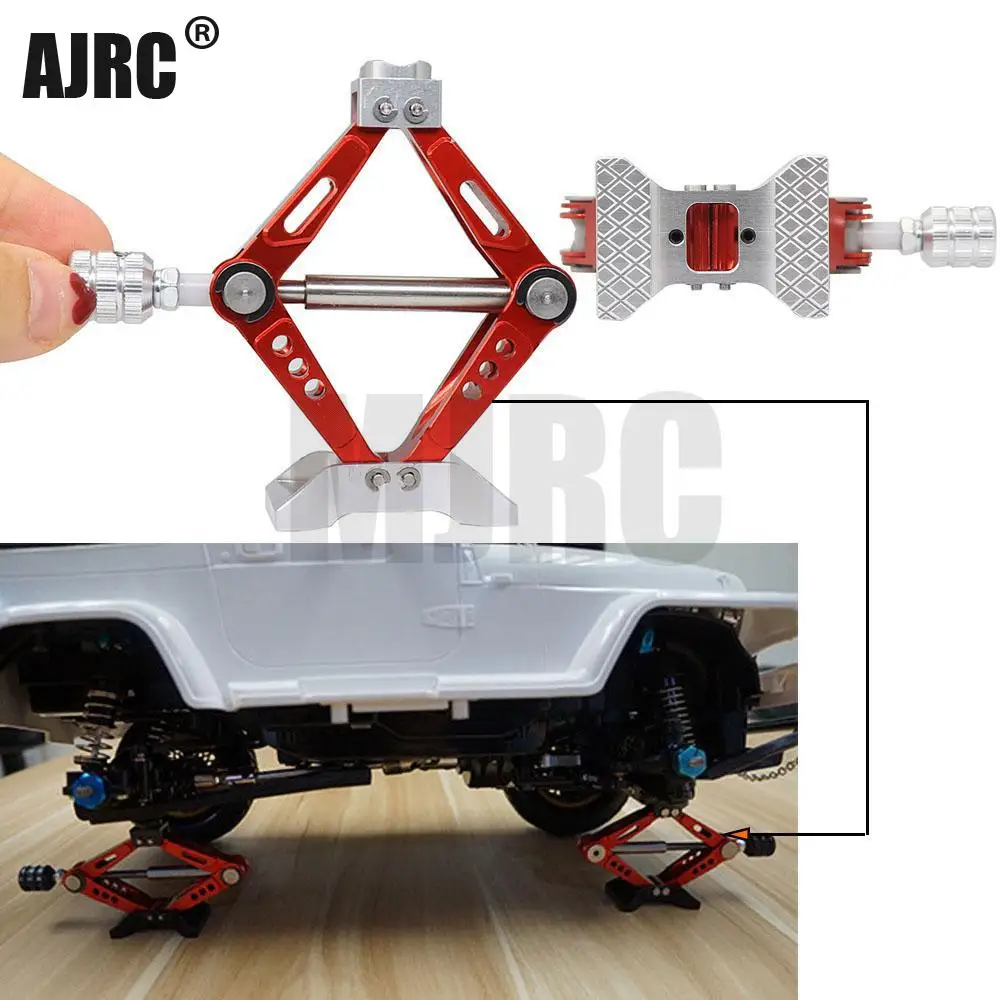 

Ajrc Rc Car 1:10 Scale Adjustable Metal Scissor Jack Tool For Rc Crawler Axial Scx10 Trx4 Tamiya Cc01 D90 D110 Trax Trx-4 Trx6