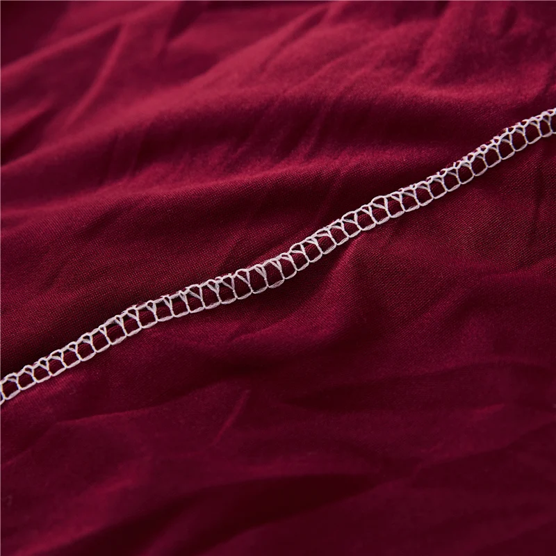 

Wine Red Solid Color Sofa Cover for Living Room Funda Sofa All-inclusive Polyester Modern Elastic Corner Couch Slipcover 45009