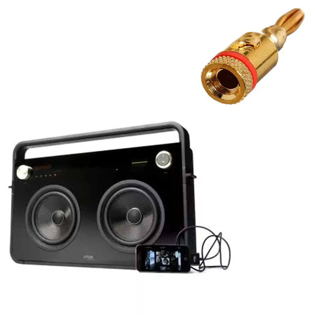 4 шт./компл. прочный мм музыкальный динамик разъем типа &quotбанан&quot аудио надежный