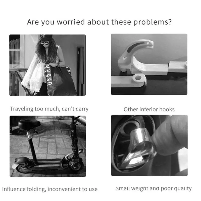 

Metal Hook With Strong Bearing Capacity Handlebar Hanger Spare Parts Electric Scooter Accessories