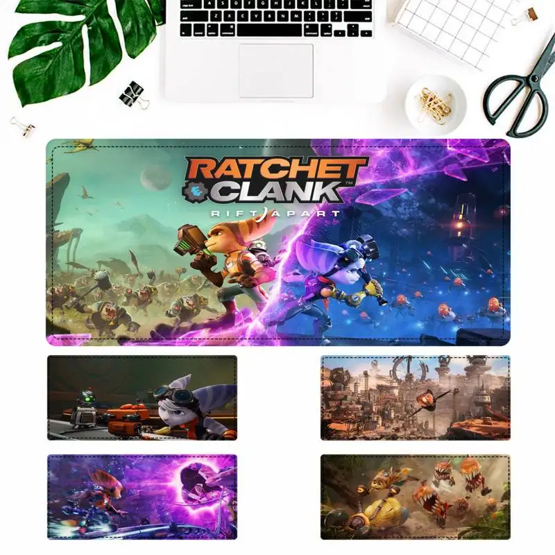 

Pattern Ratchet and Clank Rift Apart Mouse Pad Laptop PC Computer MausePad Desk Mat For Big Gaming Mouse Mat For Overwatch/CS GO