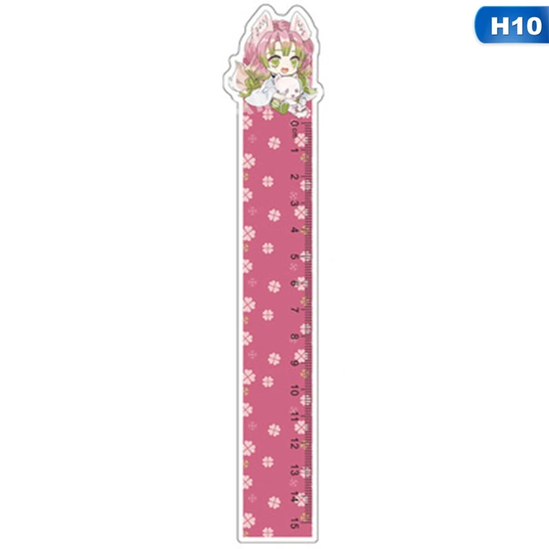 

1Pc Anime Demon Slayer: Kimetsu No Yaiba Kamado Tanjirou Cosplay Ruler Measuring Scale Students Cartoon Measure Ruler Gift