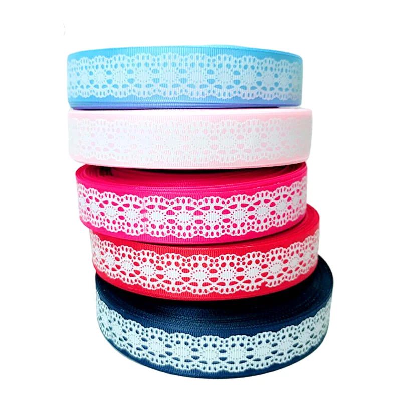 HL 5 ярдов 1 &quot Разноцветные печатные корсажные ленты Свадебные Рождественские