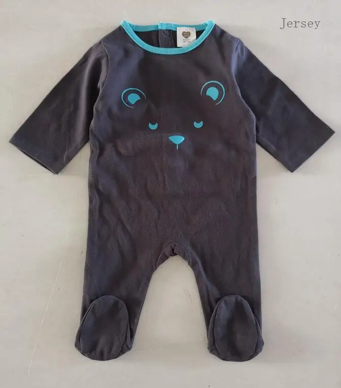 jersey grey Боди для малышей; пижамы; детская одежда с длинными рукавами; одежда для детей; комбинезоны для новорожденных; Одежда для мальчиков и девочек; Детский комбинезон - Цвет: jersey grey