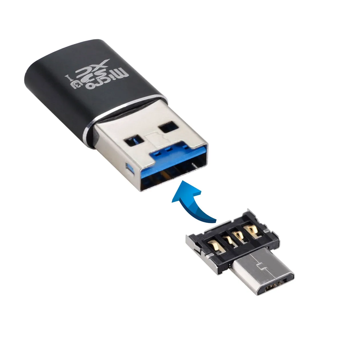 Micro SD SDXC TF кардридер с USB 5pin OTG адаптер для 3 0 планшета/сотового телефона - купить по