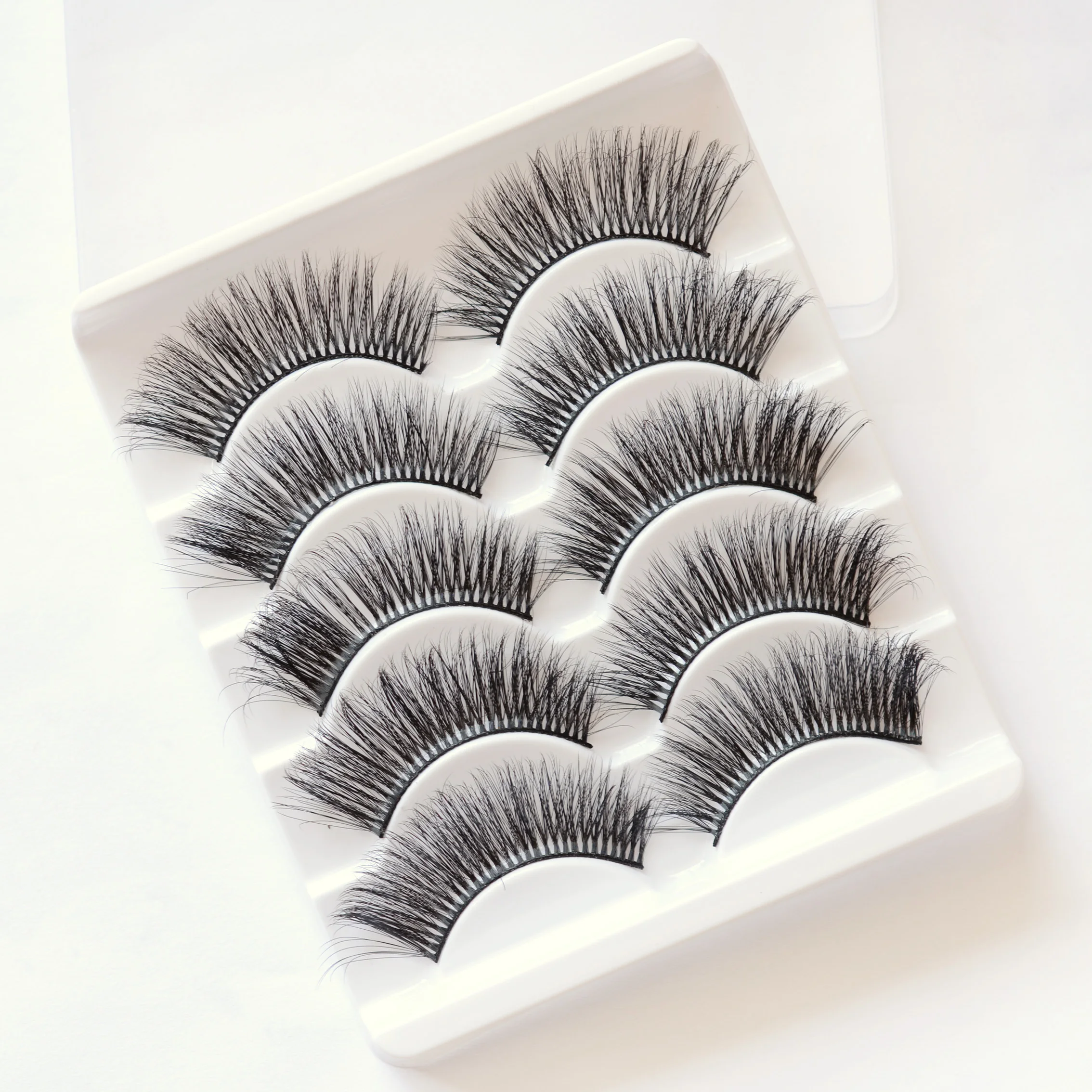 5 пар 3D толстые скрученные ресницы для наращивания Модные женские глаза макияж