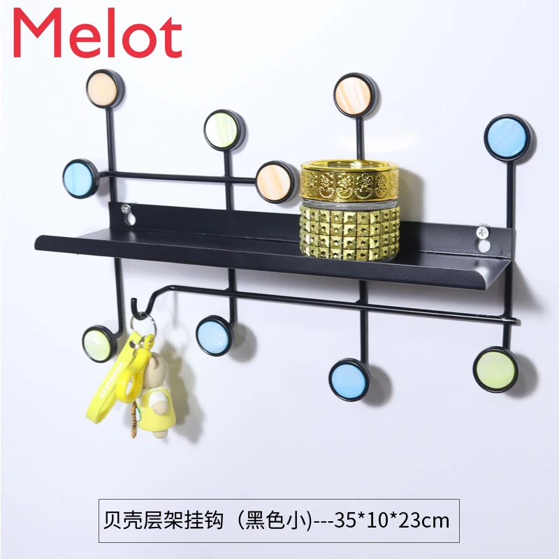 Creative Colthing Hanger Entrance Wall Hanging behind the Door Wall Entrance Coat Rack Wall Iron Clothes Hook
