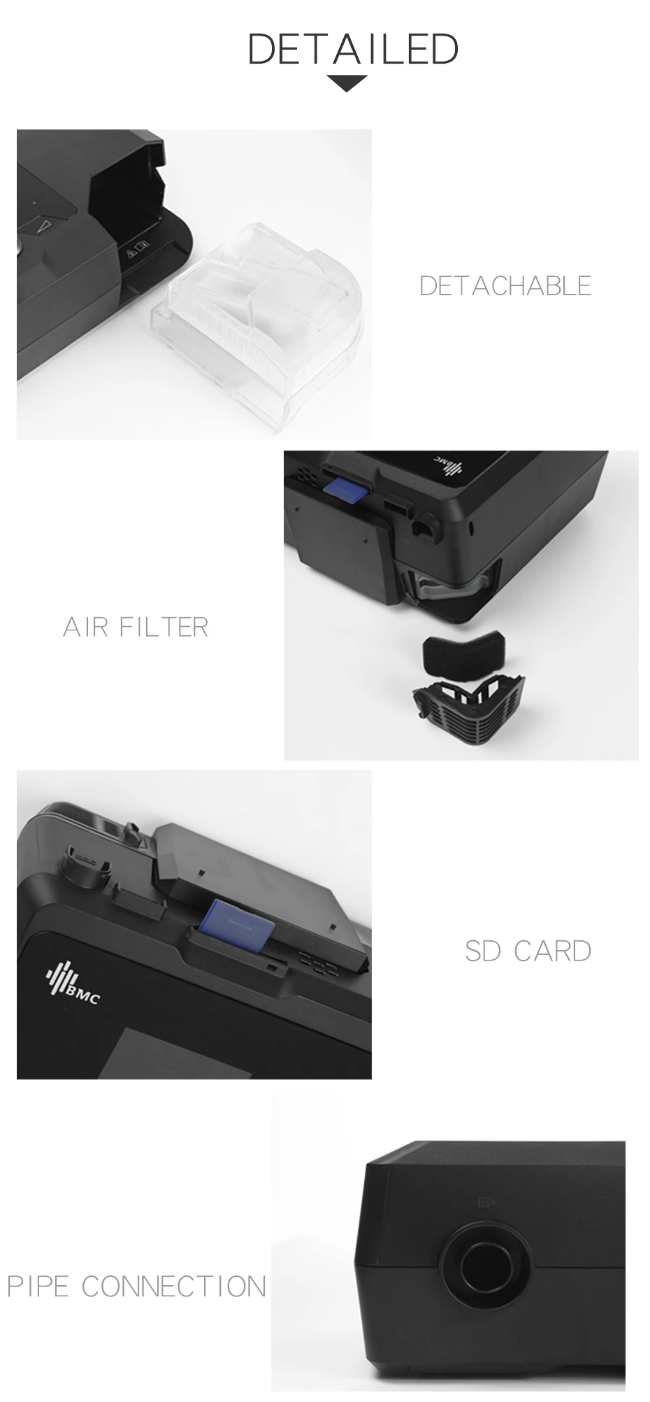 BMC Новое поступление CPAP Машина G2S C20/A20 домашнее Медицинское Оборудование для сна Храп и апноэ с NM4 маской и увлажнителем