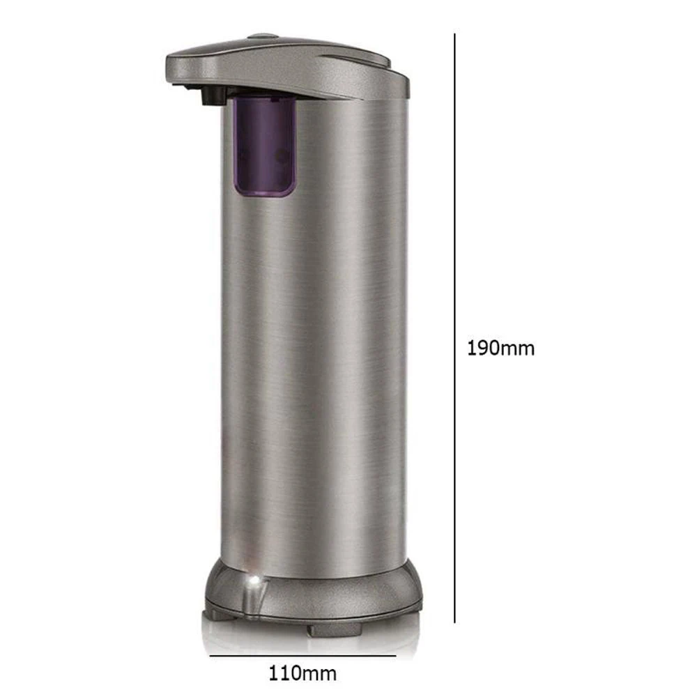 Автоматический Инфракрасный дозатор мыла 250 мл из нержавеющей стали ABS бутылка