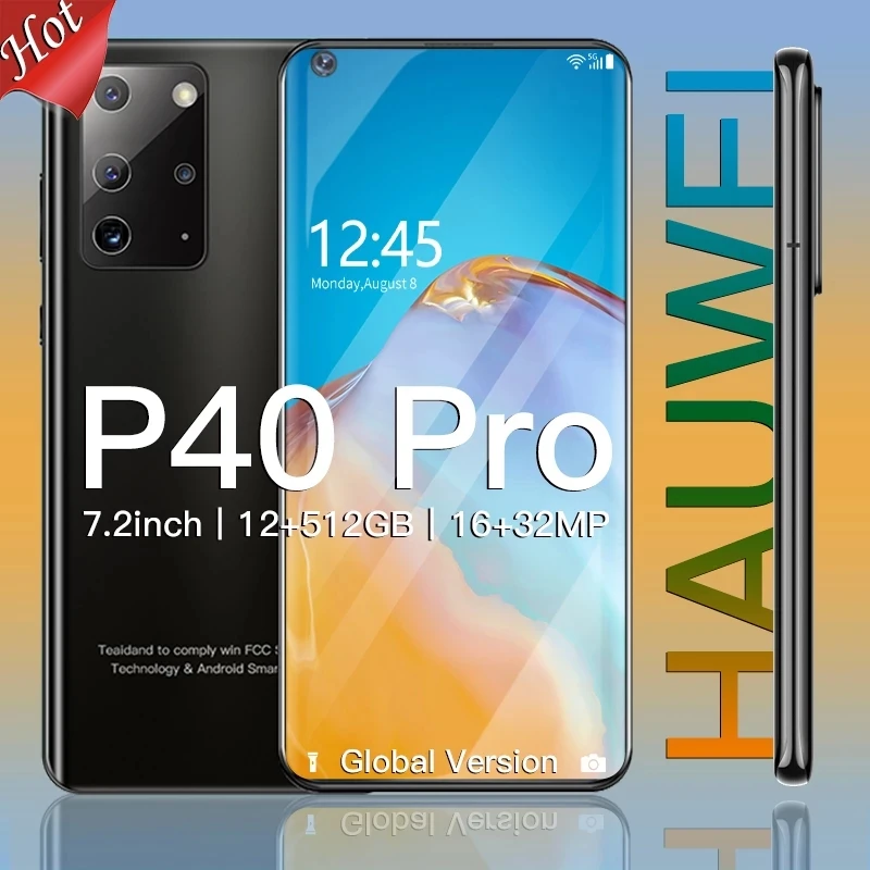 

Смартфон HAUWEI P40 Pro, 7,2 дюйма, 12 Гб + 512 ГБ, 16 Мп + 32 МП, 5000 мАч