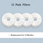 Фильтр для фонтана Cat из нержавеющей стали сверху, набор из 12 угольных фильтров, кошачий фонтан для домашних животных, фильтр из активированного угля