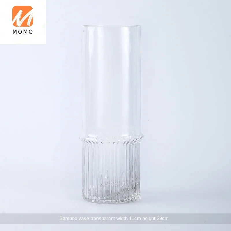 

Modern Minimalist Peach Pink Frosted Glass Vase Decoration Model Room Creative Living Room Dining-Table Decoration Flower Device