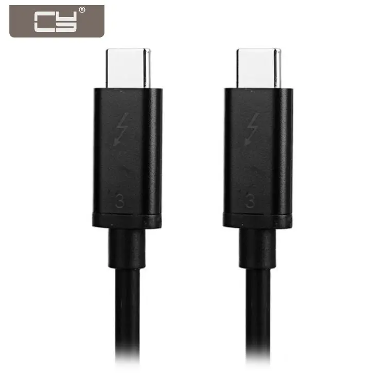 

CY USB4 Type-C Thunderbolt 3 Male to Thunderbolt 3 Male 40Gbps Cable for Macbook Laptop