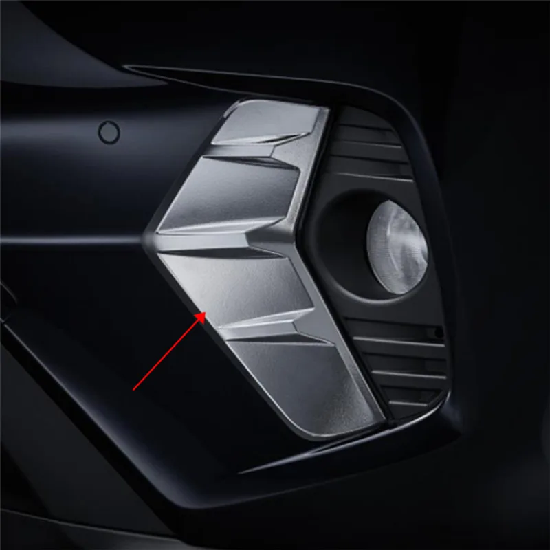 

WELKINRY car auto cover for Toyota RAV 4 V XA50 2018 2019 2020 RAV4 ABS chrome front head fog lamp light outer trim